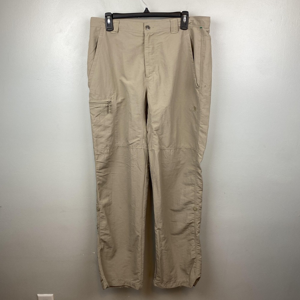 The North Face Pants Mens 34 Khaki Nylon Hiking Outdoor Utility Paramount AHJG